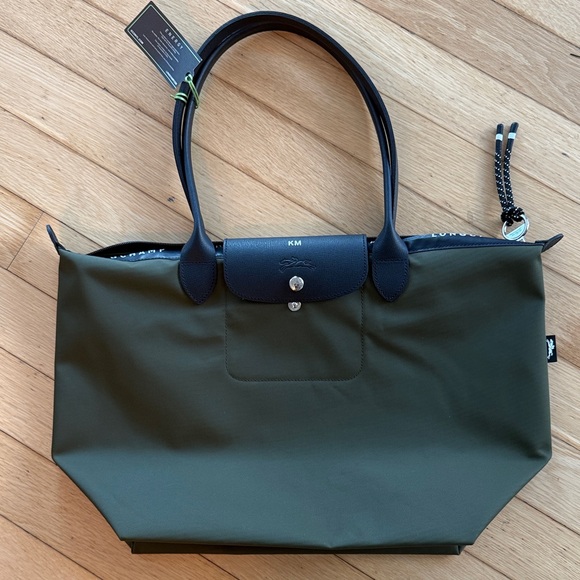 Longchamp Handbags - Elegant Olive Green Tote Bag